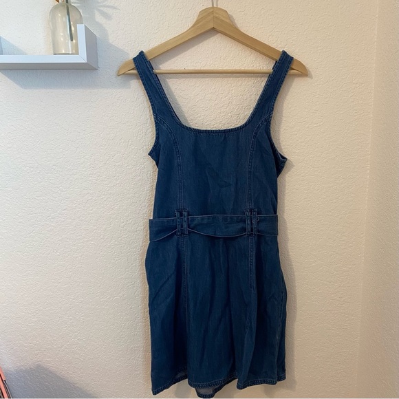 ✨ 3/$20 AE belted denim mini dress - Picture 4 of 4